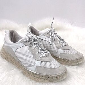 Marc Fisher | espadrille sneakers 8.5 white & cream.